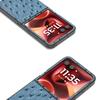 ABEEL For Motorola Razr 60 Ultra 5G Case Electroplating Ostrich Texture Genuine Cow Leather Back Cover