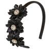 Stylish Floral Rhinestones Headwear Cloth Fabric Comfortable Nonslip Headdress for Casual to Formal Occasion