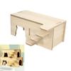Wooden Hamster Hideaway Small Animal Play Huts Shelter Cave House for Mice and Dwarf Hamsters Cage Decoration