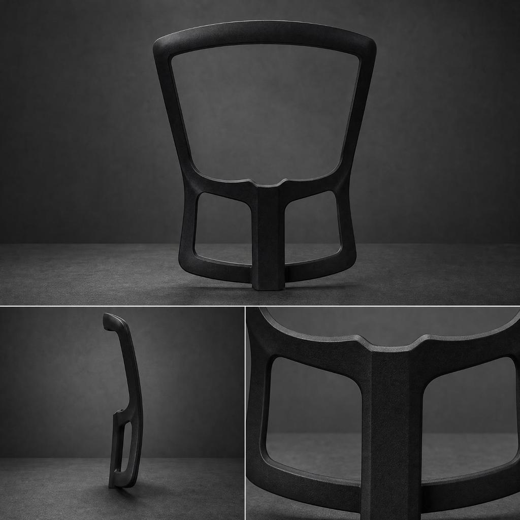 Mesh Back Backingstructure Office Chair Backrest Replacement Frame Contoured