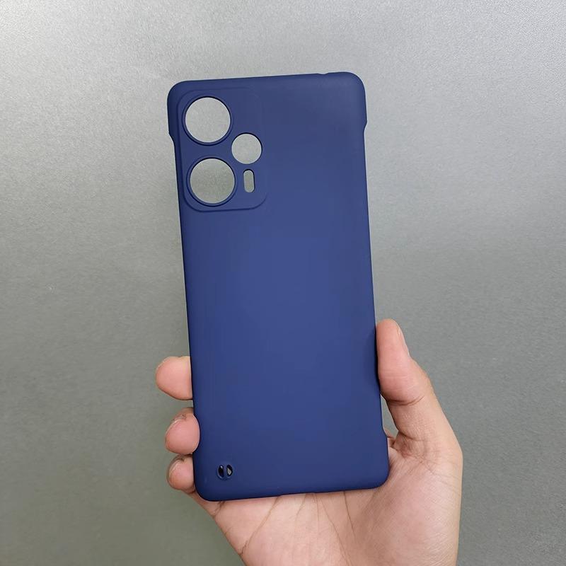 Solid Color Slim Frameless Phone Case For Xiaomi Poco X6 M4 Pro Redmi Note 14 Pro 13 Pro+ 12 Pro Heat Dissipate Shockproof Cover