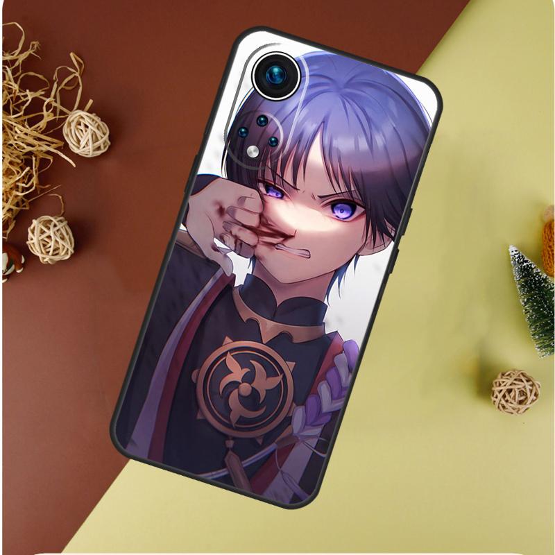 

Scaramouche Genshin Impact Case For Honor X9b X9a X8a X8b X9c X8 X9 50 70 90 Lite Honor 200 Lite Magic 7 5 6 Pro Cover Honor Magic7 Pro