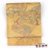 Used Fukuro Obi, Fukuro Obi, Women's, Pure Silk, Gold, Paper Pattern, Pine, Length 424cm, Width 31cm, Tailored Obi, Same Day Shipping