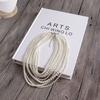 Fashion Exaggerated Eight-layer Imitation Pearl Necklace French Multi-layer Stacked Collarbone Chain Retro Versatile Round Bead Chain Jewelry Women