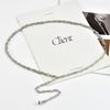 French Retro Pure Niche Metal Waist Chain Women's Decorative Dress Suit Bead Accessories Belt Girls