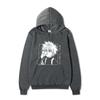 Hunter X Hunter Killua Drink Line Art Hoodie Japanese Text Black Anime Casual Hooded Pullover Sweatshirt