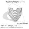Stainless Steel Geometric Line Ring Creative Gold Color Adjustable Opening Ring Men Women Fashion Jewelry Gift