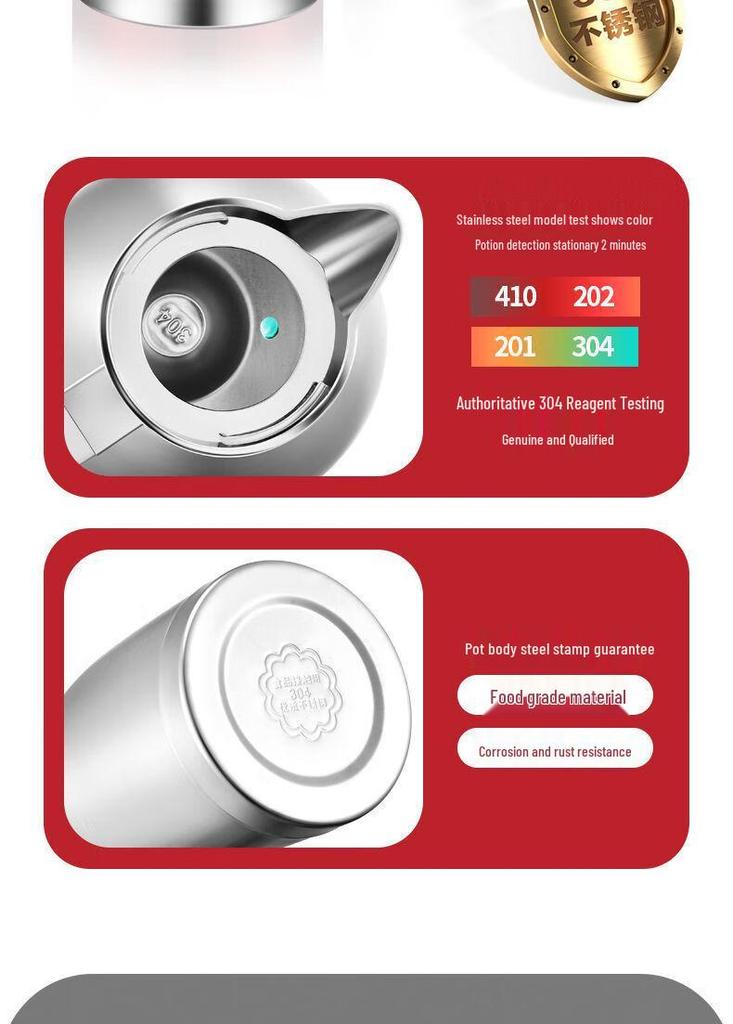 Large Capacity 304 Stainless Steel Thermos Flask for Home, Restaurant, Hotel, or Tea House