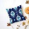 Pattern Classic Russian-Style Pattern Cushion Cover Washable Linen Pillowcase Soft For Daily Sofa Bed Home Room Decor