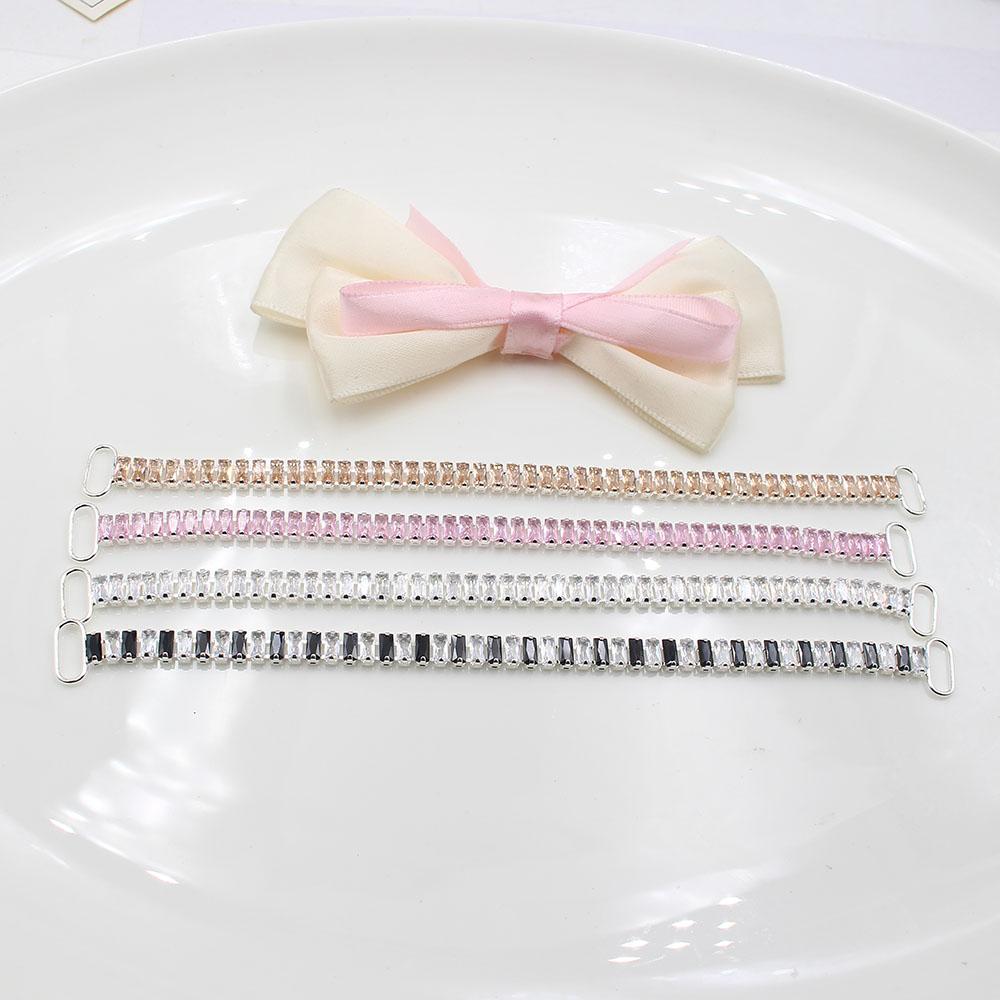 2026 new 10 pieces 12 * 165mm multi-color long zircon bikini connecting buckle metal chain swimsuit decoration