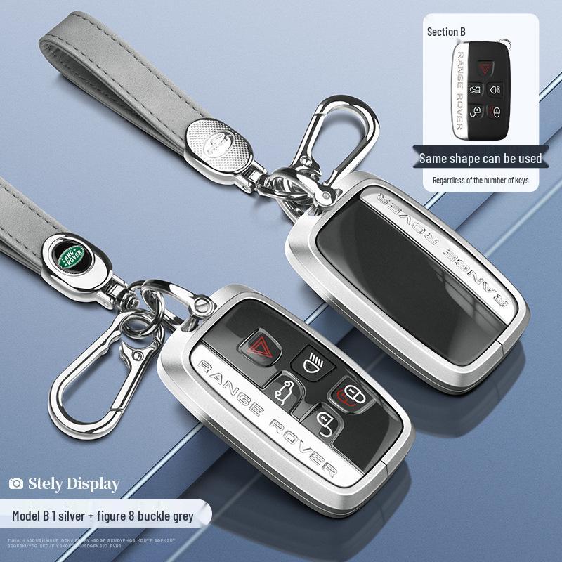 Land Rover Schlüsselhülle: Aluminiumgehäuse für Range Rover Sport, Velar, Evoque, Discovery, Freelander.