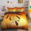 Dreamcatcher King Queen Duvet Cover Bohemian Style Bedding Set For Teen Girl Women Orange Sunset Scenery 2/3Pcs Soft Quilt Cover