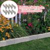 8-Piece set Garden Edging Border Fence Imitation Stones Brick Lawn Plant Flower Grass Support Stake Outdoor Decorative Edging