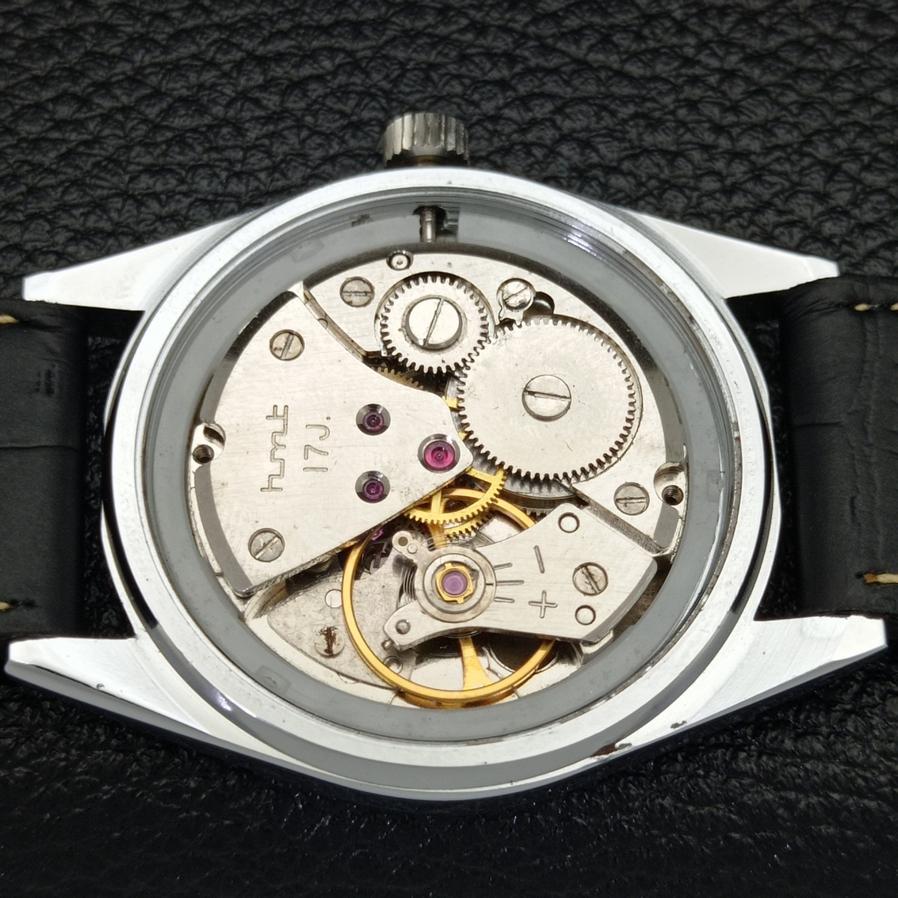 RELOJ CLÁSICO HMT HIMALAYA DE CUERDA MANUAL ESFERA NEGRA PARA HOMBRE a426151-2