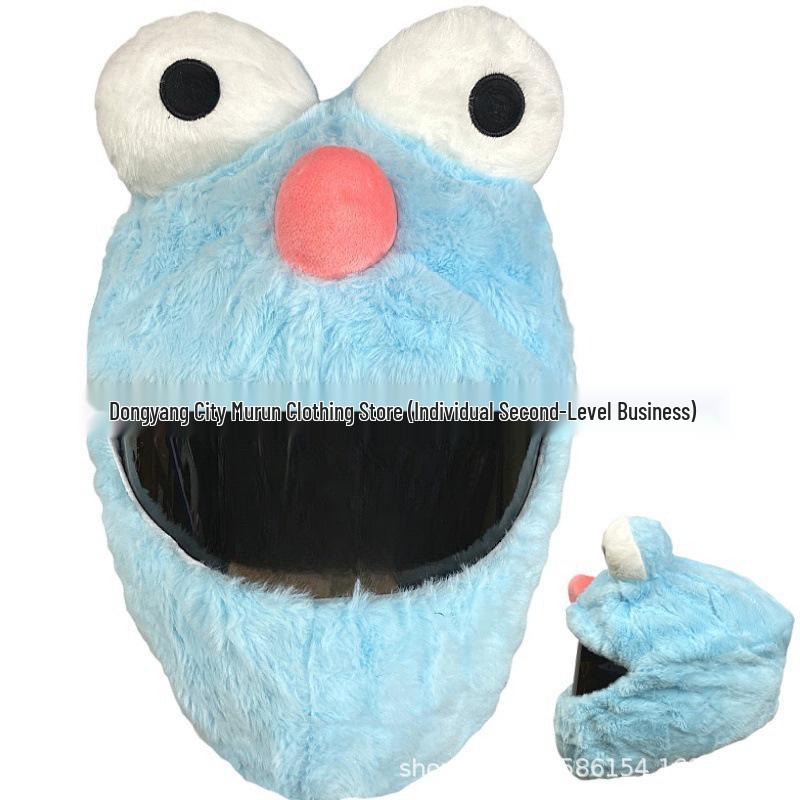 Motorcycle Plush Helmet Cover - Three-Eye Elk, Pumpkin, Rabbit Balaclava