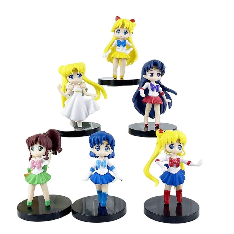 Authentic Pvc Sailor Moon Figures Complete Q-version Set
