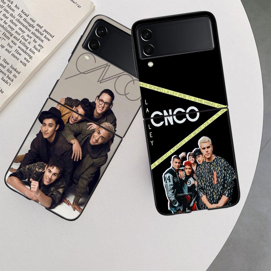 Cnco Boys Pop Phone Case For Samsung Z Flip 7 6 5G Galaxy Z Flip 5 4 3 Black Hard Cell Cover Luxury PC Shell Coque