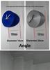 Minimalist Corner Wall Clock 20cm Diameter 3D Illusion Art Clock Noiseless Battery Operated Decorative Wall Watch