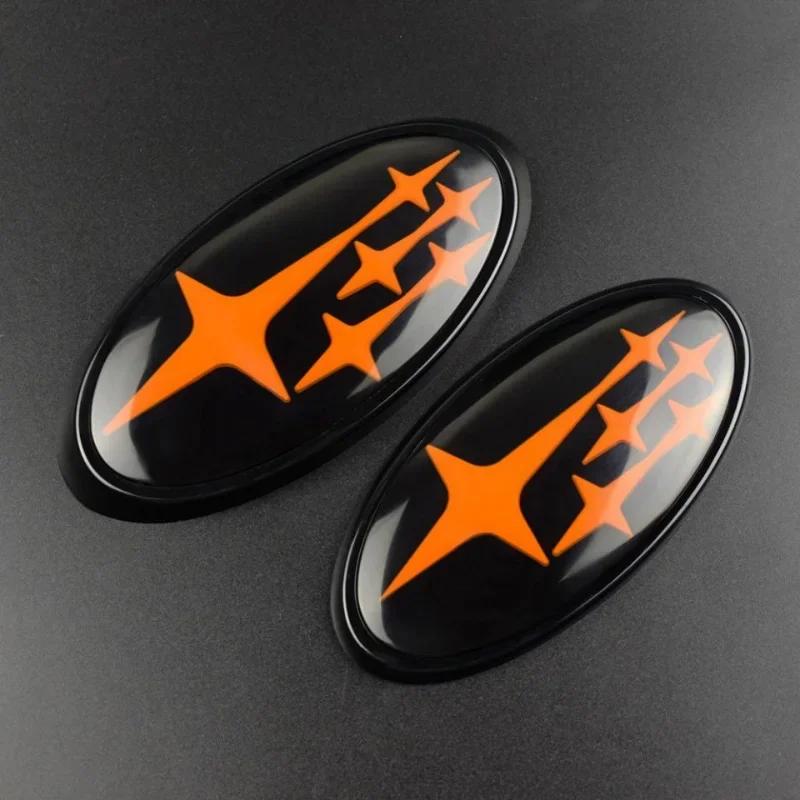 Acrylic Car Front Hood Cover Badge Rear Trunk Emblem Exterior for Subaru Impreza BRZ WRX STI Legacy Outback XV ge3