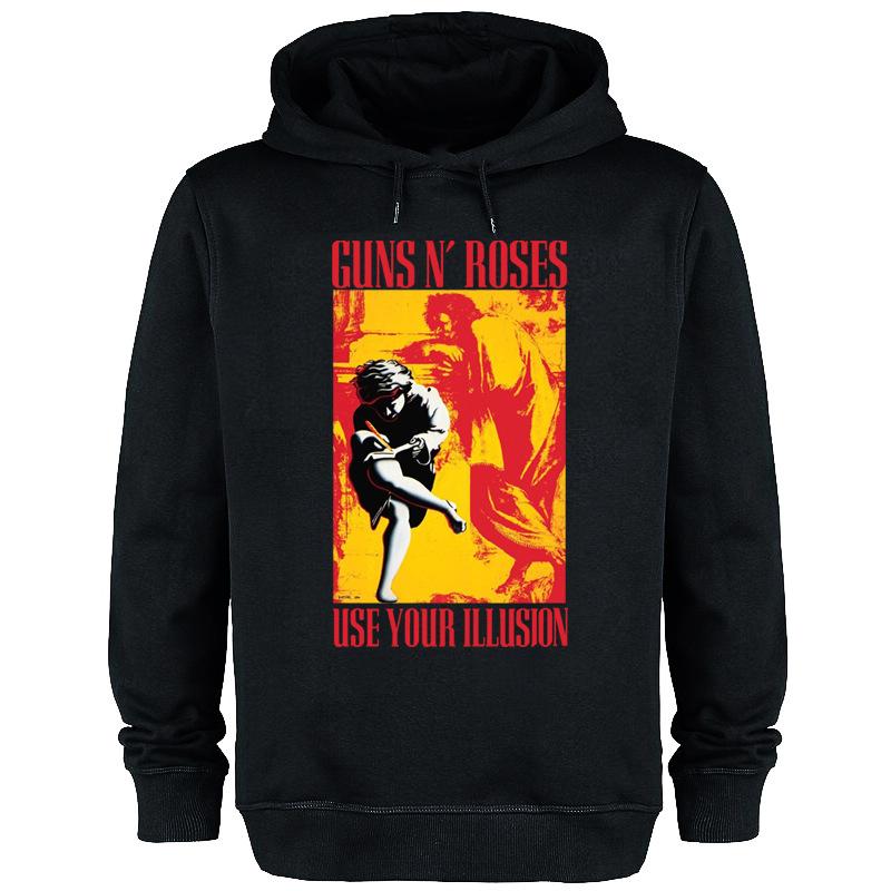 

Guns N Roses Rock Band Print Hoodies Men Woman Punk Retro Pullovers Unisex Tracksuits Clothing Hoodie Hip Hop Hooded Sweatshirts 3XL