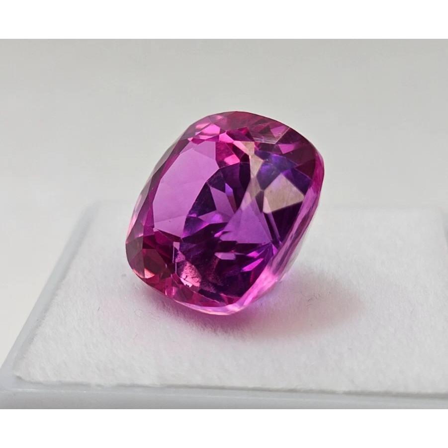 Pitambari Sapphire Bi-Color Natural 14-15 Ct Cushion Cut Stunning Gemstone