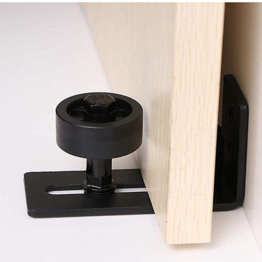 Stay Roller Door Slides Rails Adjustable Sliding Barn Bottom Sliding Door Guide  for Barn Door
