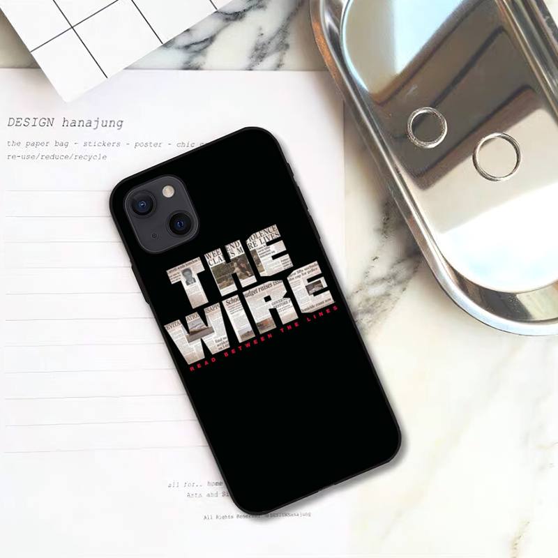 America The Wire TV Phone Case For iPhone 11 12 Mini 13 14 15 Pro XS Max X Plus SE XR Shell