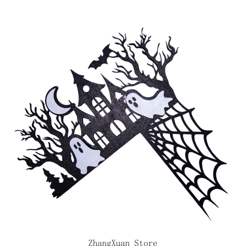 3XUF Holiday Wooden Corner Decoration for Scary Party Home Decoration and Gift