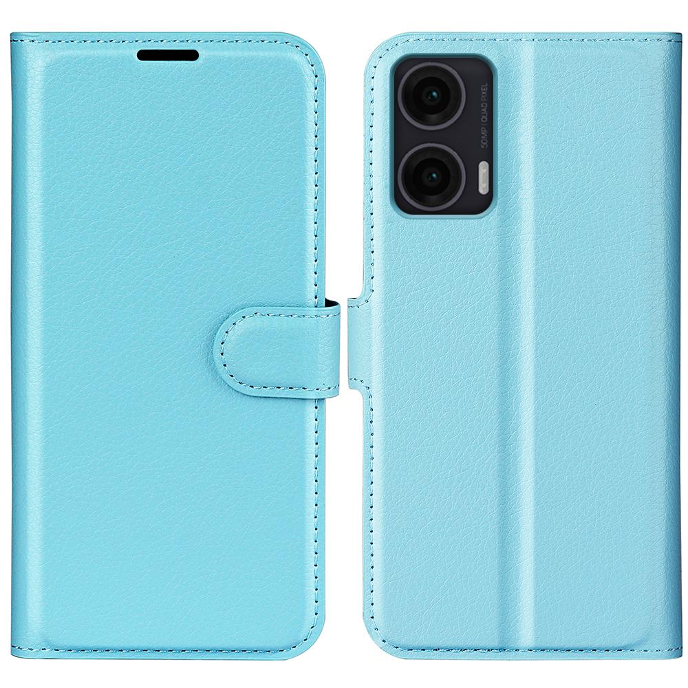 For Motorola Moto G35 5G Case Litchi Texture Shockproof Leather Wallet Phone Cover