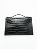 2025 Women's Genuine Leather Mini Handheld Bag - Crocodile Pattern Chain Shoulder Kelly Bag