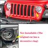 2*Carbon Fiber ABS Front Headlight Bezel Covers Trim for 2018 Jeep wrangler JL<
