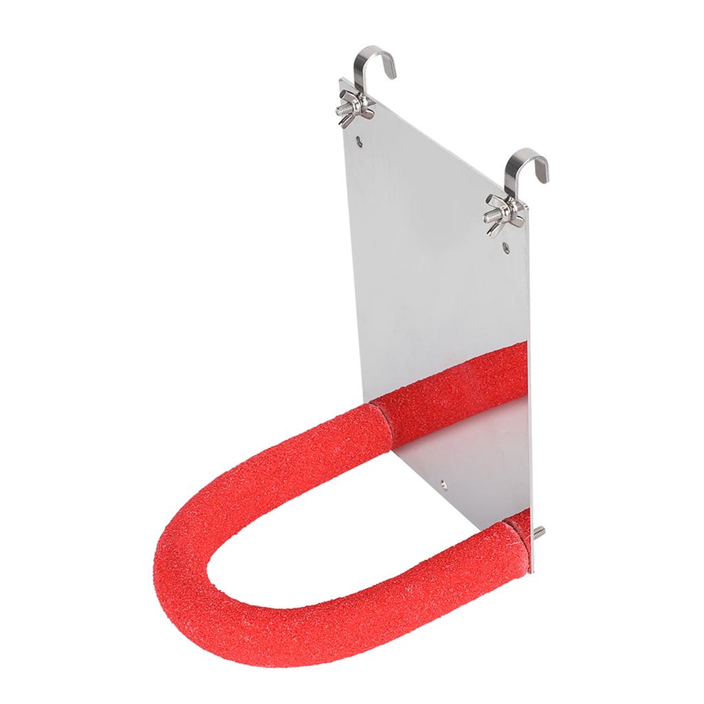 Durable Small Pet Bird Stainless Steel Parrot Mirror Frosted Stand Stick Bar Accessory