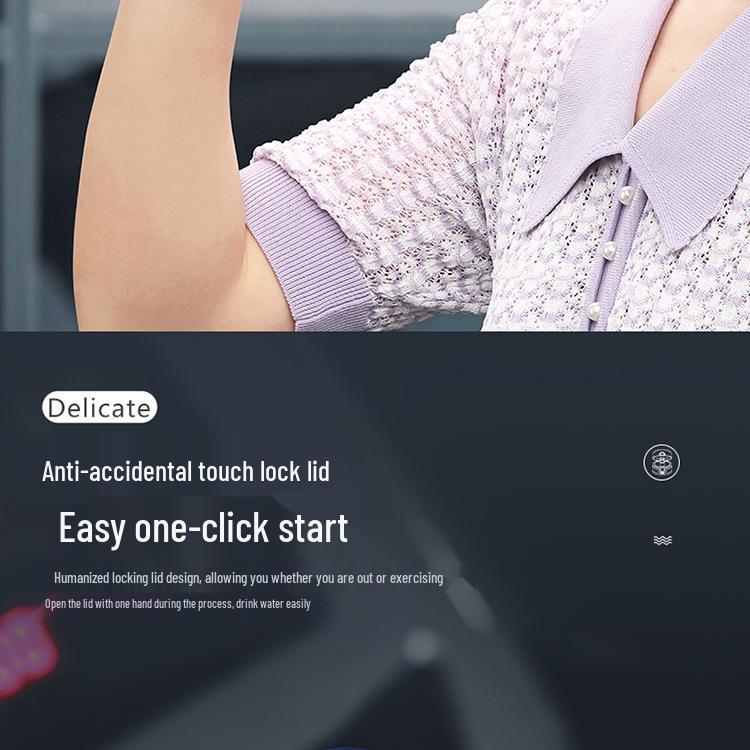 Youzhi Frosted Colorful Sports Water Bottle - Large Capacity, Portable, Trendy for Students and Kids