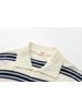 KIRSH Striped Collared Knit Top [Ivory]
