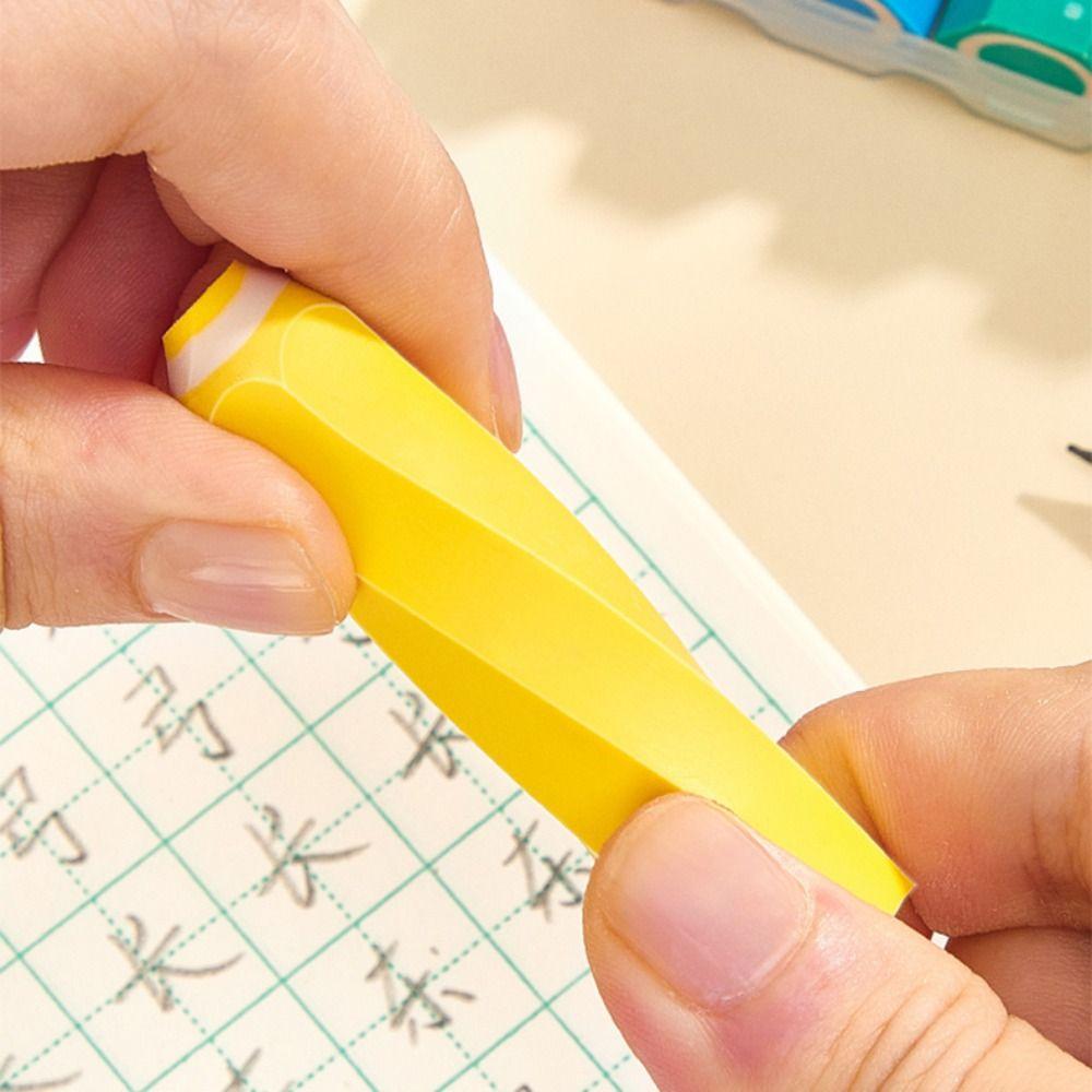 5pcs/set Multicolour Pencil Rubber Double Head Pen Type Eraser Pencil Erasers  Students Stationery