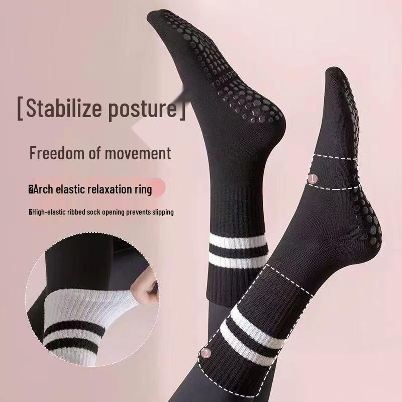 Professional Anti-Slip Five-Toe Pilates & Yoga Mid-Calf Socks – 2025 Hot Seller