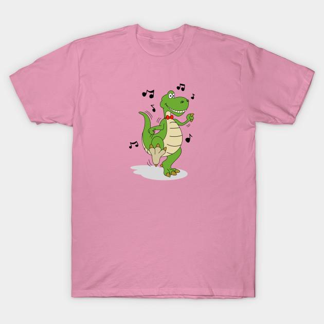 T Shirt Women Dancin Dinosaur Harajuku Print Kawaii Tshirt Summer Short Sleeve Female T-Shirt Top Tee