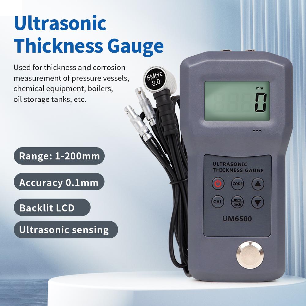 

Accuracy Ultrasonic Thickness Gauge LCD Thickness Tester Ultrasonic Probe Thickness Gauge for Metal Plastics PVC Pipe Glass