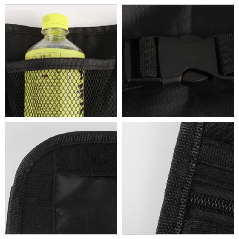 Car Seat Back Storage Bag With Multiple Pockets For Water Bottles Electronics Car Interior Organization