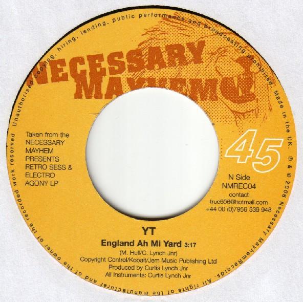 

7inch Record YT / JD (3) AKA DREADY (3) - England Ah Mi Yard / Old School Sty NMREC04 Necessary Mayhe 2006 UK Reggae, Ska & Dub Used