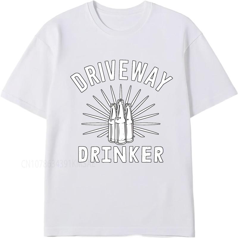 Big size summer Unisex t shirt Driveway Drinker Bottle Design With Rays Short Sleeve Workout Round Neck tees cotton men top tees