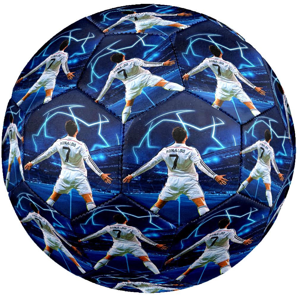Ronaldo's Skyward Leap Soccer Ball Size 5 Football Machine-Stitched Indoor/Outdoor Universal Football Sports Enthusiast Gifts