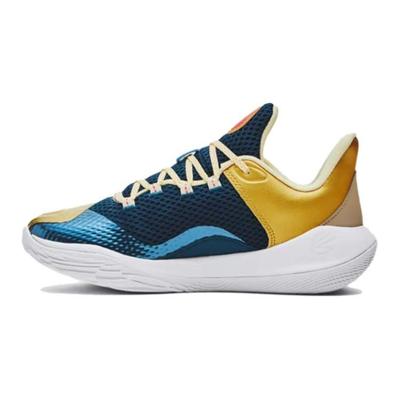Curry Marka Curry Flow 11 GS Champions Mindset Çocuk Spor Ayakkabı Mavi Limon-Buz Metalik-Altın 3027829-300