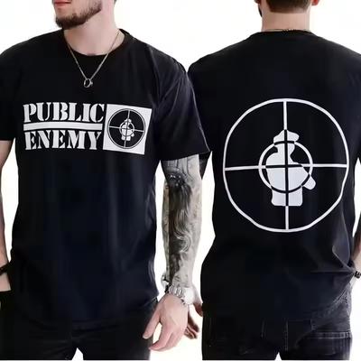 2026 Men's T-shirt Public Enemy T Shirt Fight The Power Summer Cotton Men Women Tee Short Sleeve Tees Streetwear Casual Trendy