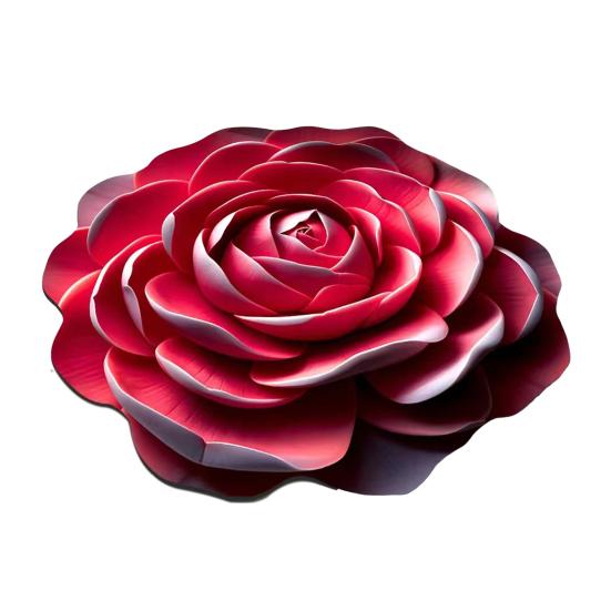 Yousheng Diatomaceous Earth Floor Mat 3D Realistic Flower Pattern Non-Slip Backing Door Mat Living Room Bathroom Kitchen Absorbent Mat