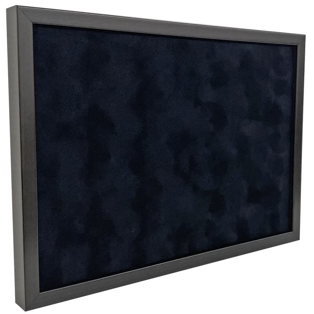 Pin Badge Frame 5767 A4 Size x Acrylic of indoor UV Black x Suede Black (210 297) UV-Cut (cuts 98% rays)