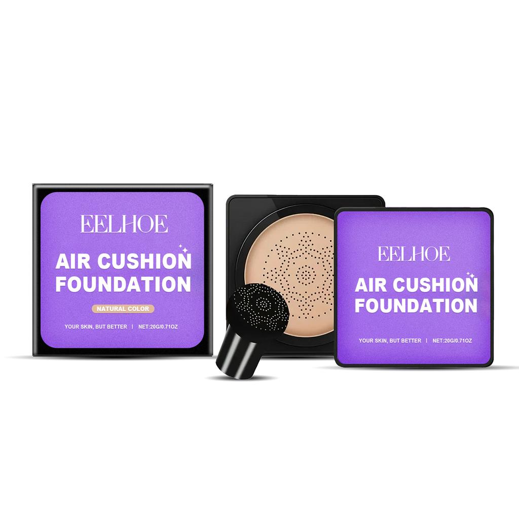 Mushroom Head Cushion Foundation, Easy Apply Lightweight Moisturizing Concealing Cushion Foundation