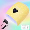 220W Rhinestone Dual Light Nail Lamp: Portable, Quick-Dry, Gel-Curing with No Blackening