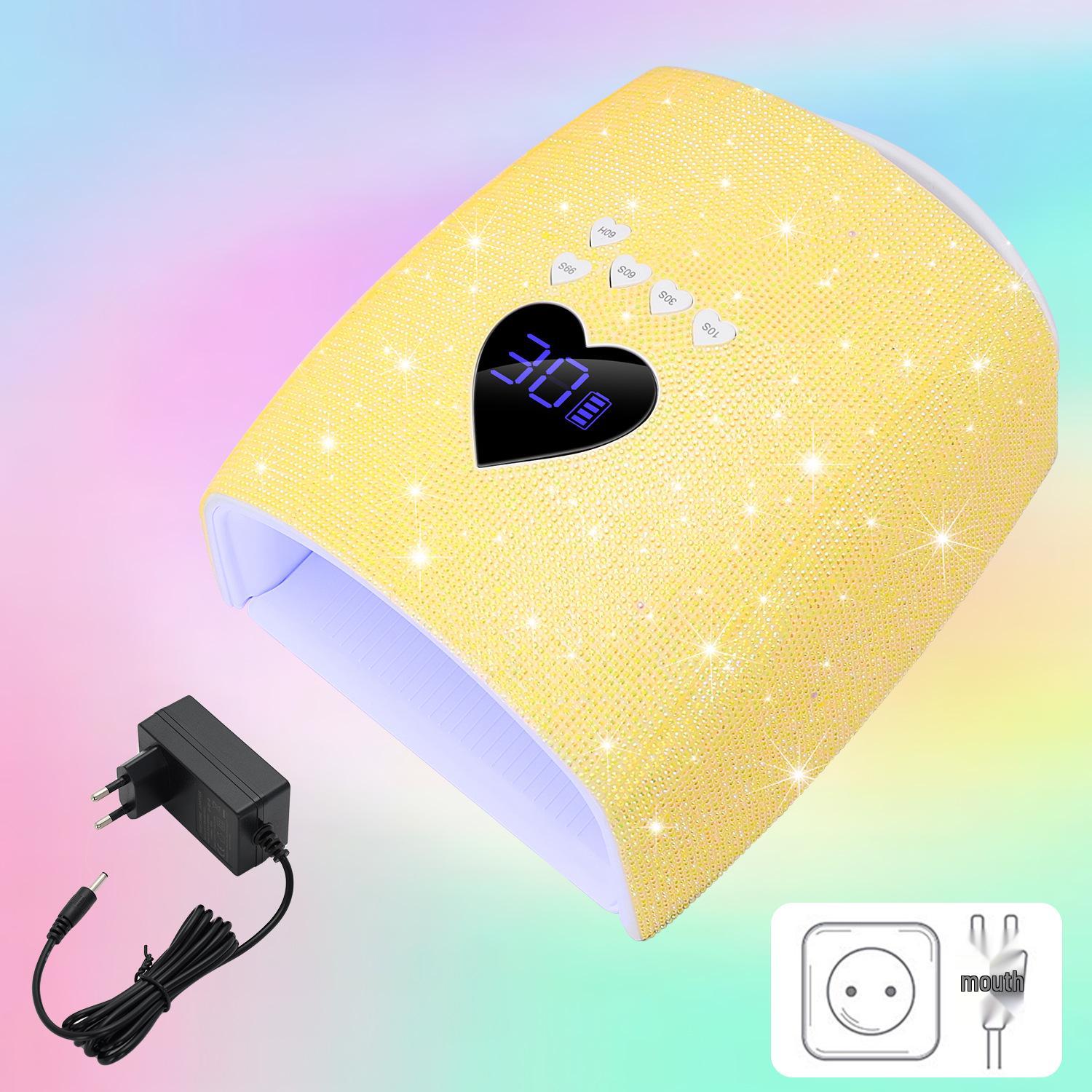 220W High-Power UV/LED Rhinestone Nail Lamp for Salons