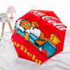 1pc Garfield Coca-Cola Automatic Open Close Umbrella with 8-Rib Windproof Canopy Compact Portable Travel Umbrella10287